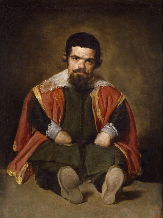 Diego Velazquez A Dwarf Sitting on the Floor (Don Sebastian de Morra) (df01) Norge oil painting art